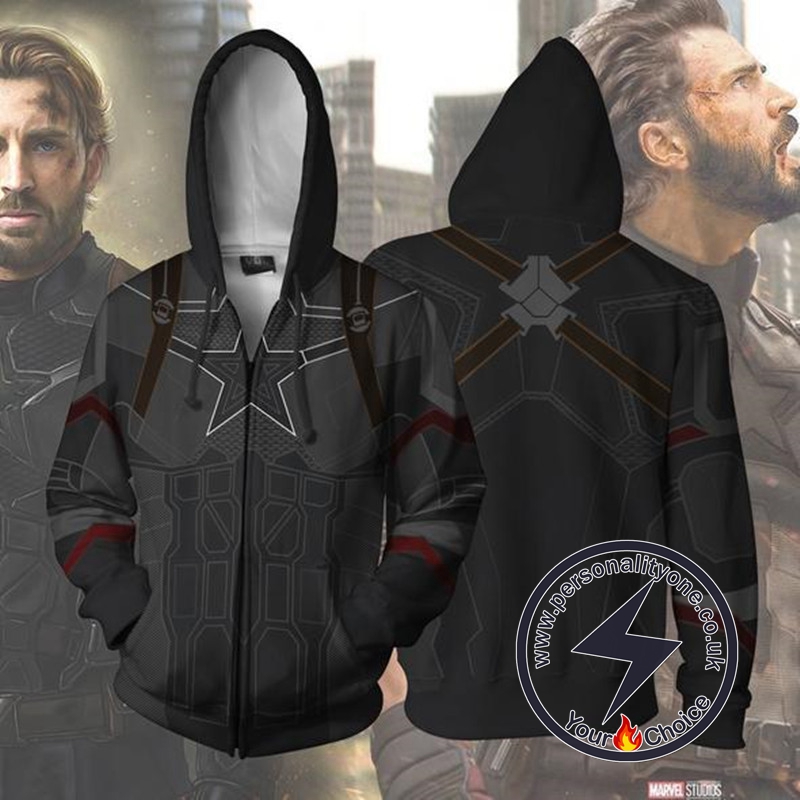 Avengers Infinity War Hoodie - Captain America Jacket